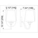 Gianna 1 Light 5.5 inch Matte Black Wall Sconce Wall Light