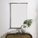 Scroll 38.38 X 25.88 inch Plated Antique Brass Mirror