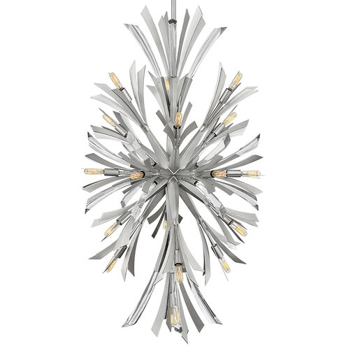 Vida LED 24 inch Glacial Chandelier Ceiling Light, Orb