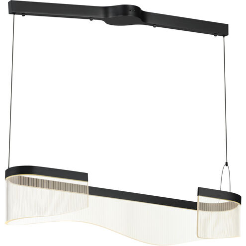 Sonata LED 35.5 inch Black Linear Pendant Ceiling Light