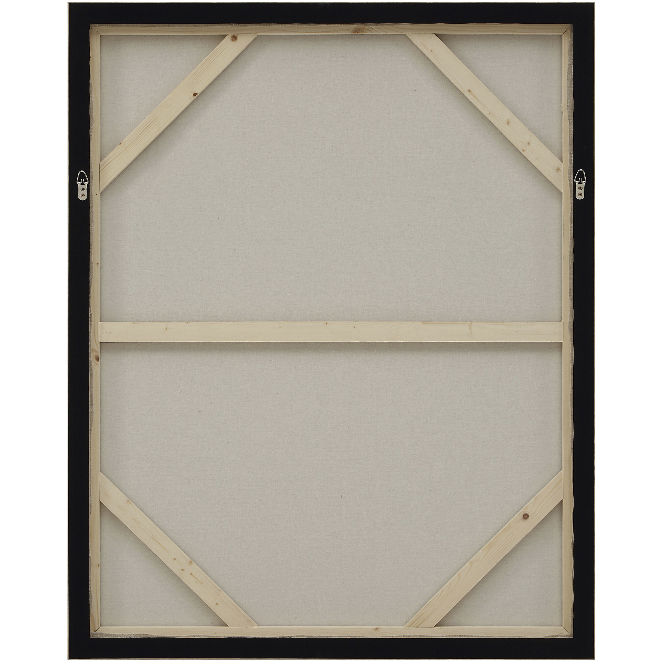 Bruma Multicolor and Medium Walnut Canvas Art