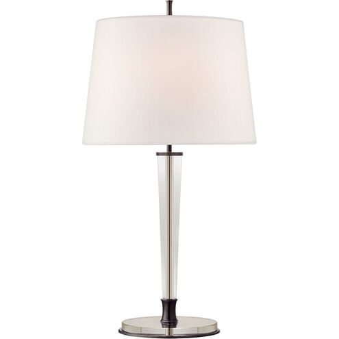 Thomas O'Brien Lyra 31.5 inch 60 watt Bronze and Crystal Table Lamp Portable Light, Large