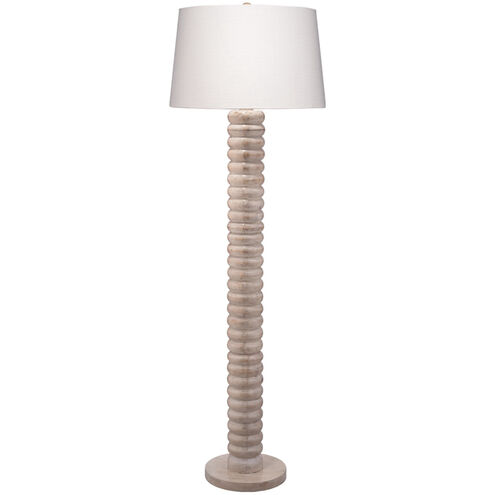Abacus 67.5 inch 150 watt Bleached Lacquered Floor Lamp Portable Light