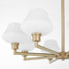 Cassini 8 Light 33 inch Aged Brass Chandelier Ceiling Light