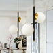 Capri 5 inch Black/Gold Pendant Ceiling Light