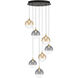 Iissa 7 Light 21 inch Gold Chandelier Ceiling Light in Mixed