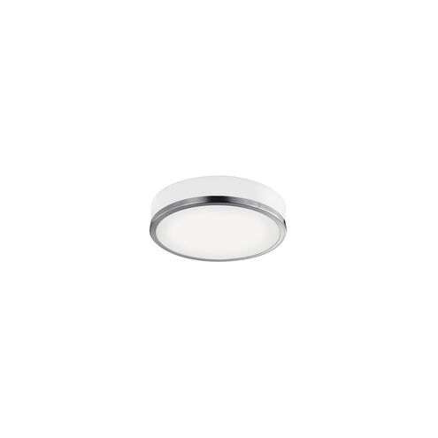 Charlie 2 Light 10 inch Nickel Flush Mount Ceiling Light in Brushed Nickel