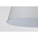 Alexis 1 Light 15 inch Matte White Pendant Ceiling Light