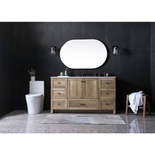 Soma 60 X 19 X 34 inch Natural Oak Vanity Sink Set
