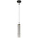 Bambu 1 Light 3.5 inch Matte Black and Smoked Pendant Ceiling Light
