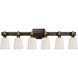 Thomas O'Brien Bryant2 6 Light 29 inch Bronze and Hand-Rubbed Antique Brass Linear Bath Sconce Wall Light