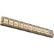 Tessera LED 38 inch Novel Brass with Nutmeg Vanity Light Wall Light