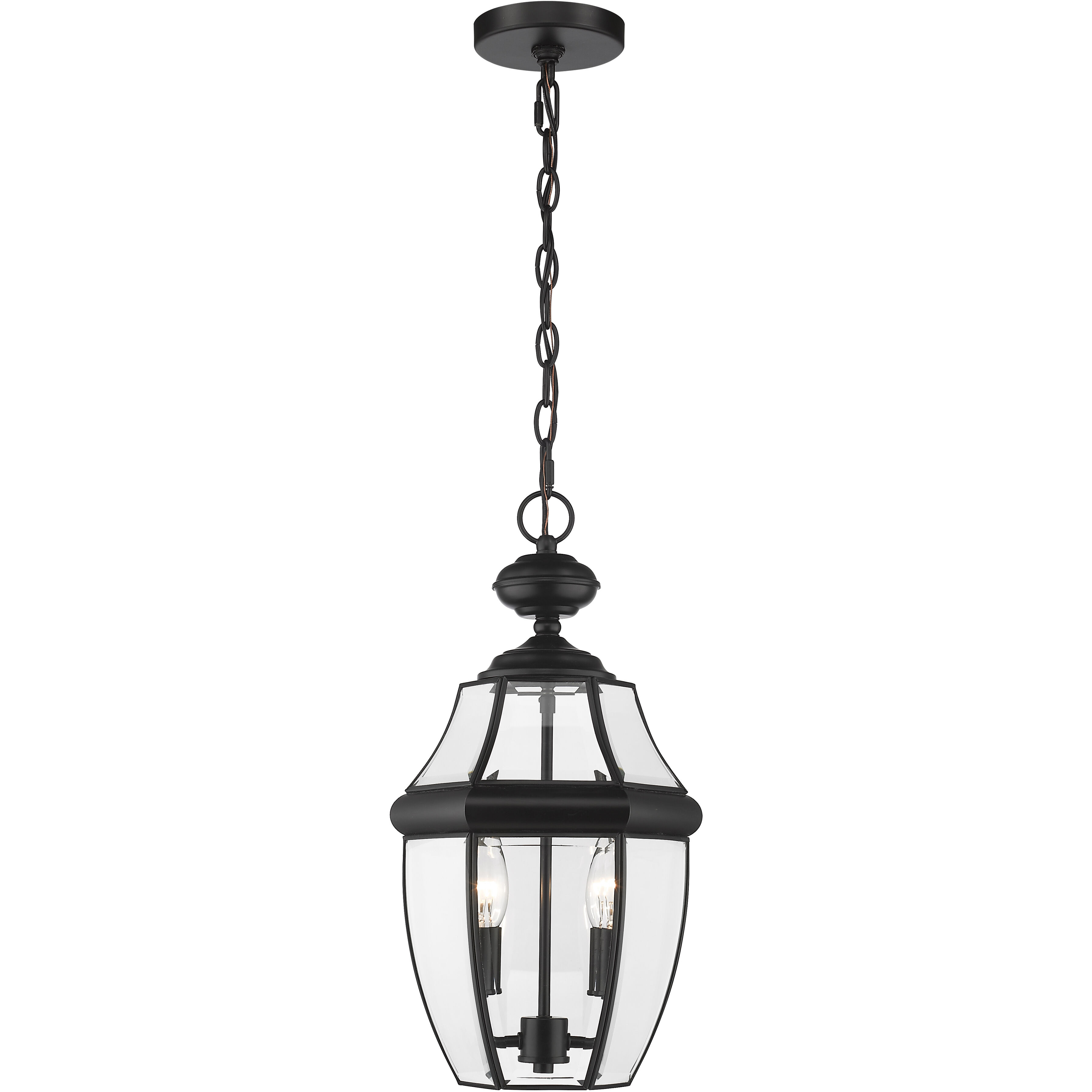 Westover 2 Light 10 inch Black Outdoor Chain Mount Ceiling Fixture