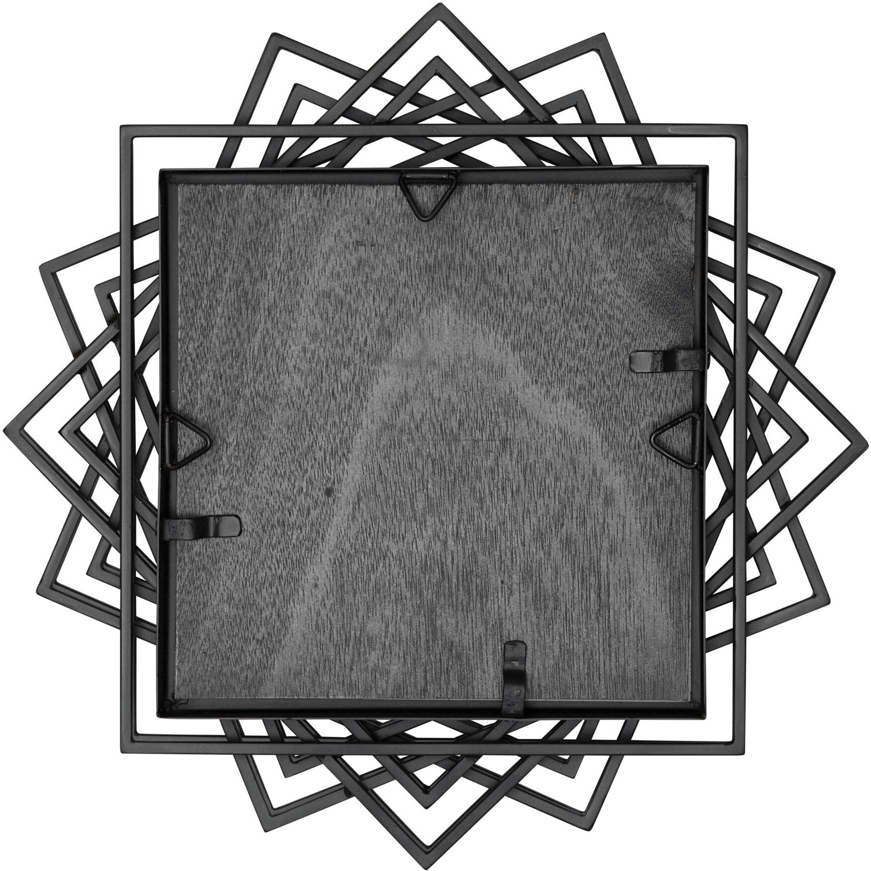 Lexicon 16 X 16 inch Matte Black Wall Mirror