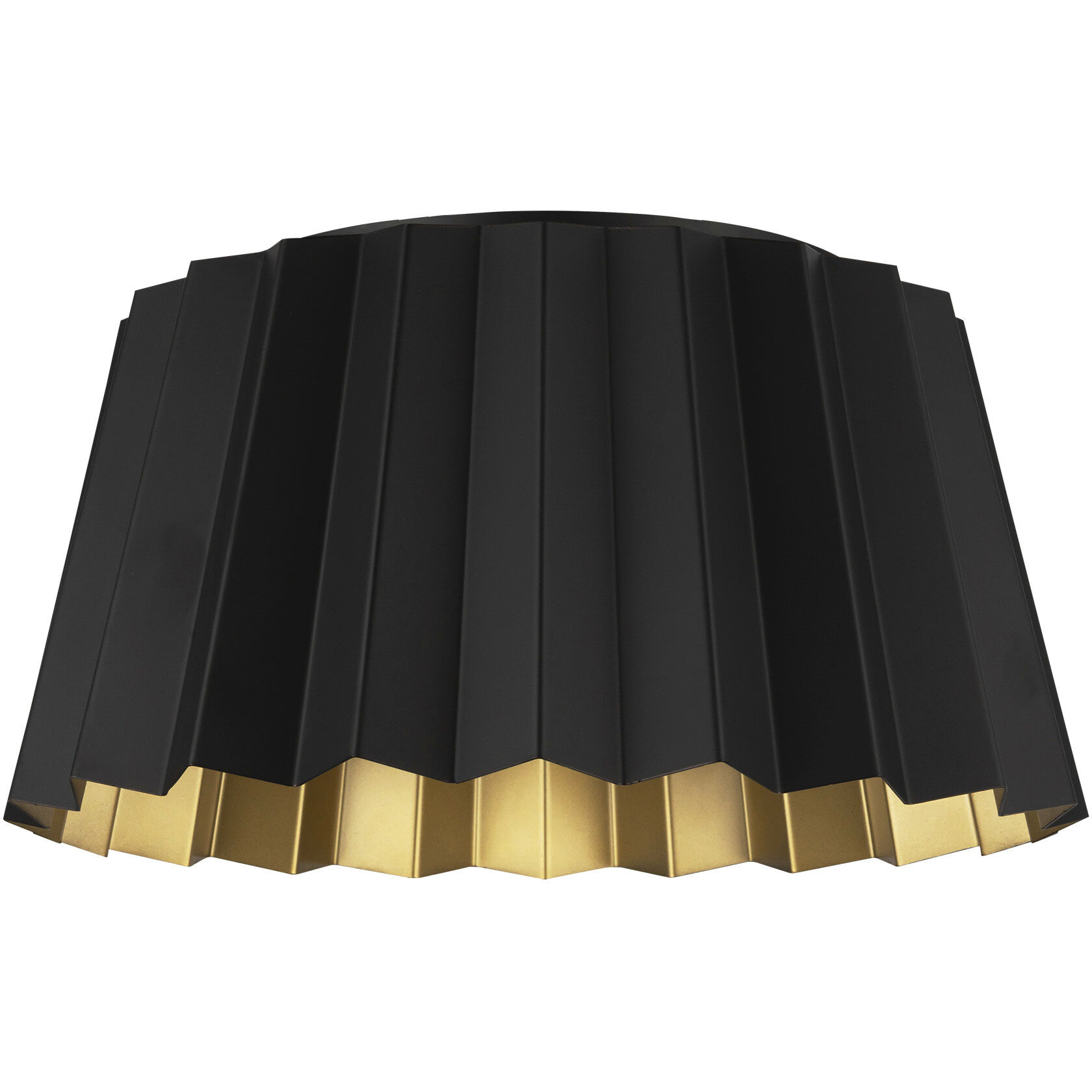 Alora Mood Plisse 2 Light 14.13 inch Matte Black Flush Mount Ceiling Light