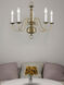 Williamsburgh 5 Light 24 inch Antique Brass Chandelier Ceiling Light