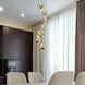 Artisan Collection/VENEZIA Series 7 Light 9 inch Gold Pendant/Chandelier Ceiling Light