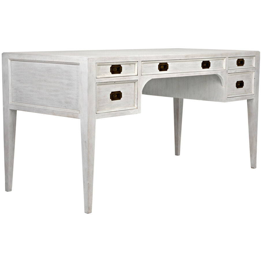 Africa 60 X 26 inch White Wash Desk