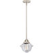 Nouveau 2 Oxford LED 7.5 inch Polished Nickel Mini Pendant Ceiling Light in Clear