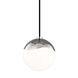 Ella 1 Light 8 inch Polished Nickel Pendant Ceiling Light