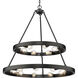 Castile 15 Light 32 inch Matte Black Chandelier Ceiling Light