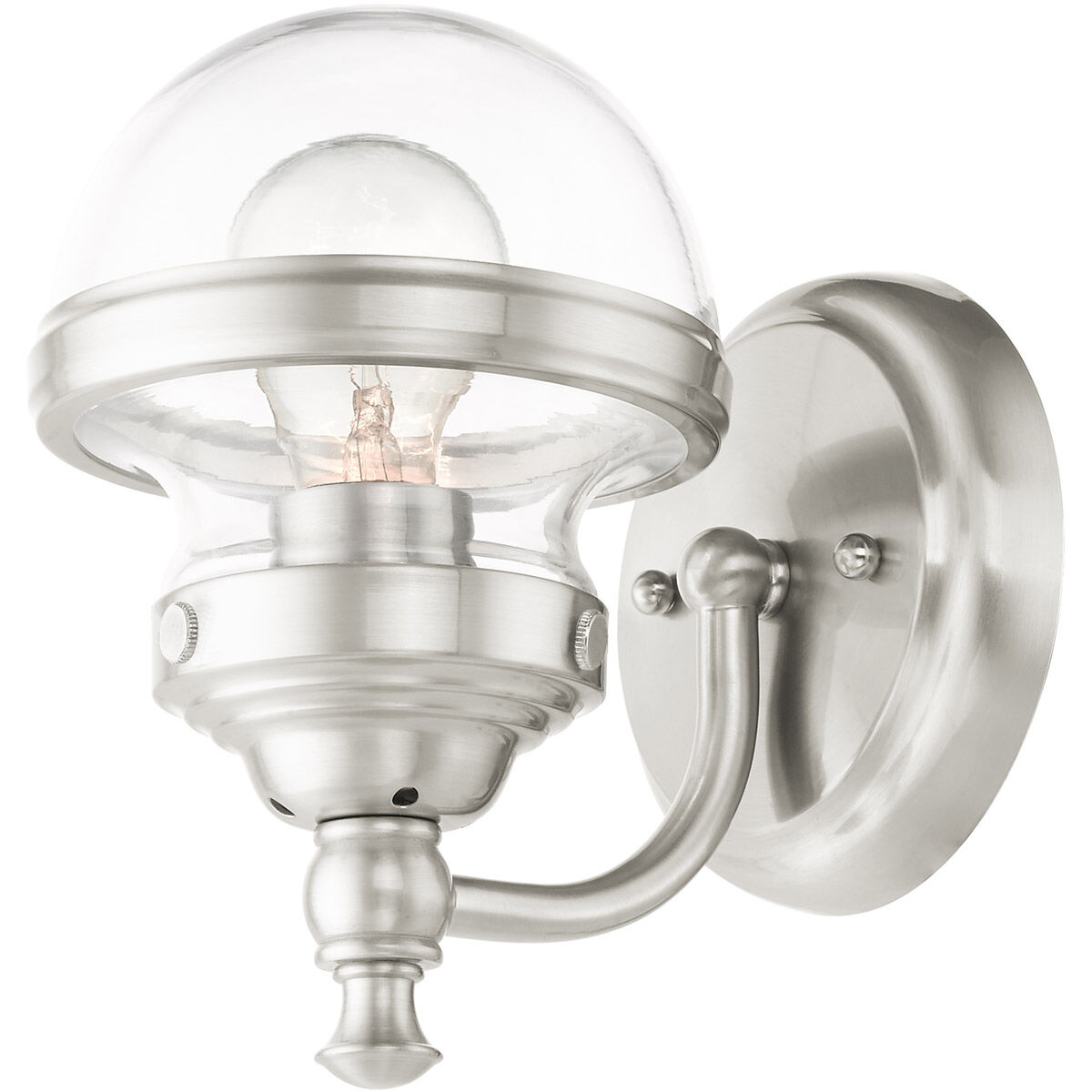 Oldwick 1 Light 6 inch Brushed Nickel Vanity Sconce Wall Light