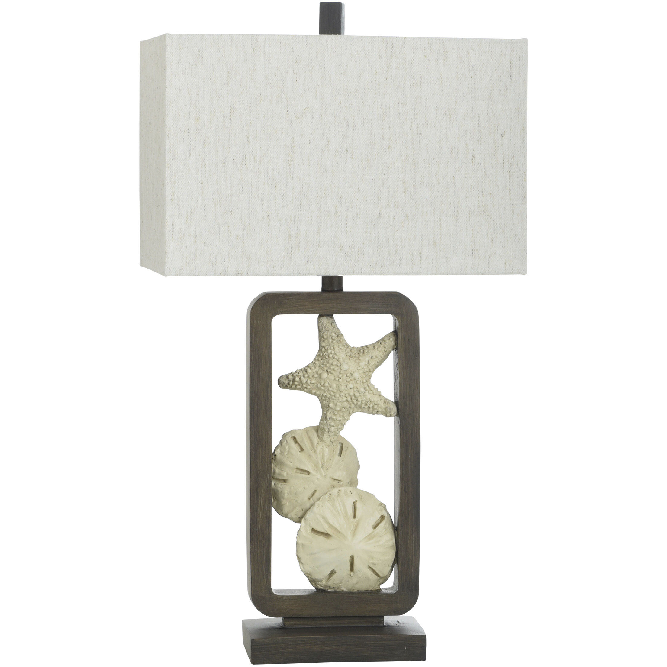 Poly 29.5 inch 100 watt Alken Wash and White Table Lamp Portable Light