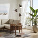 Triplet 67 inch 14 watt Black Nickel Iron Floor Lamp Portable Light