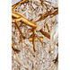 Canada LED 43 inch Gold Chandelier Ceiling Light, Crystal