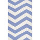 Frontier 66 X 42 inch White, Bright Blue Rug