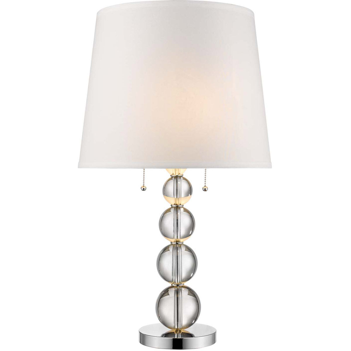Palla 29 inch 100.00 watt Polished Chrome Table Lamp Portable Light