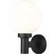 Laurent 1 Light 12.5 inch Black Outdoor Wall Light