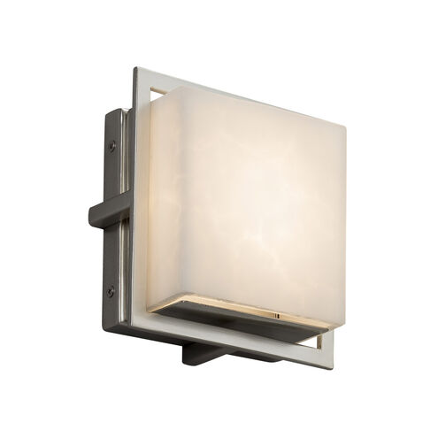 Clouds 6.5 inch Brushed Nickel Outdoor Wall Sconce