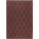 Fallon 156 X 108 inch Dark Brown, Fuchsia Rug