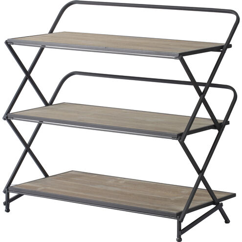 Anita 34.3 X 32.7 X 16.9 inch Black Shelf