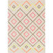 Verona 72 X 48 inch Orange and Pink Area Rug, Wool, Jute, and Polyester