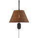 Salinas 60 watt Matte Black Adjustable Wall Sconce Wall Light