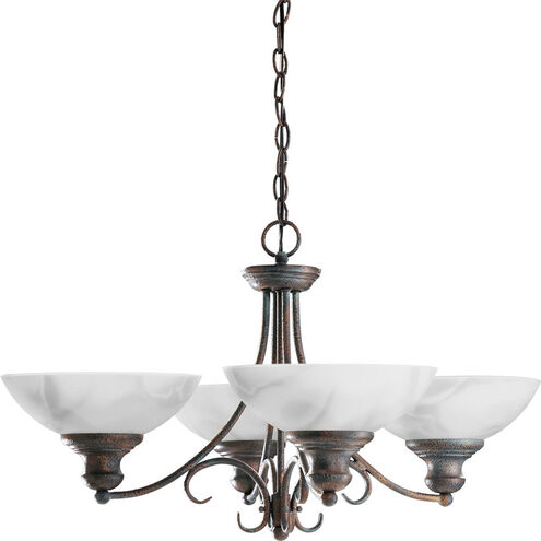 Travera 4 Light 28 inch Copper Verde Chandelier Ceiling Light