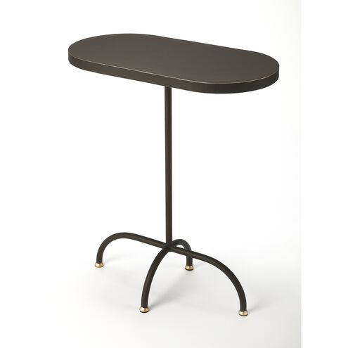 Metalworks Cleo 29 X 24 inch Black Gold Accent Table