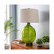 Lulu 32.16 inch 100 watt Green and Gray Table Lamp Portable Light