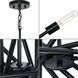 Astra 8 Light 42.38 inch Matte Black Chandelier Ceiling Light, Design Series