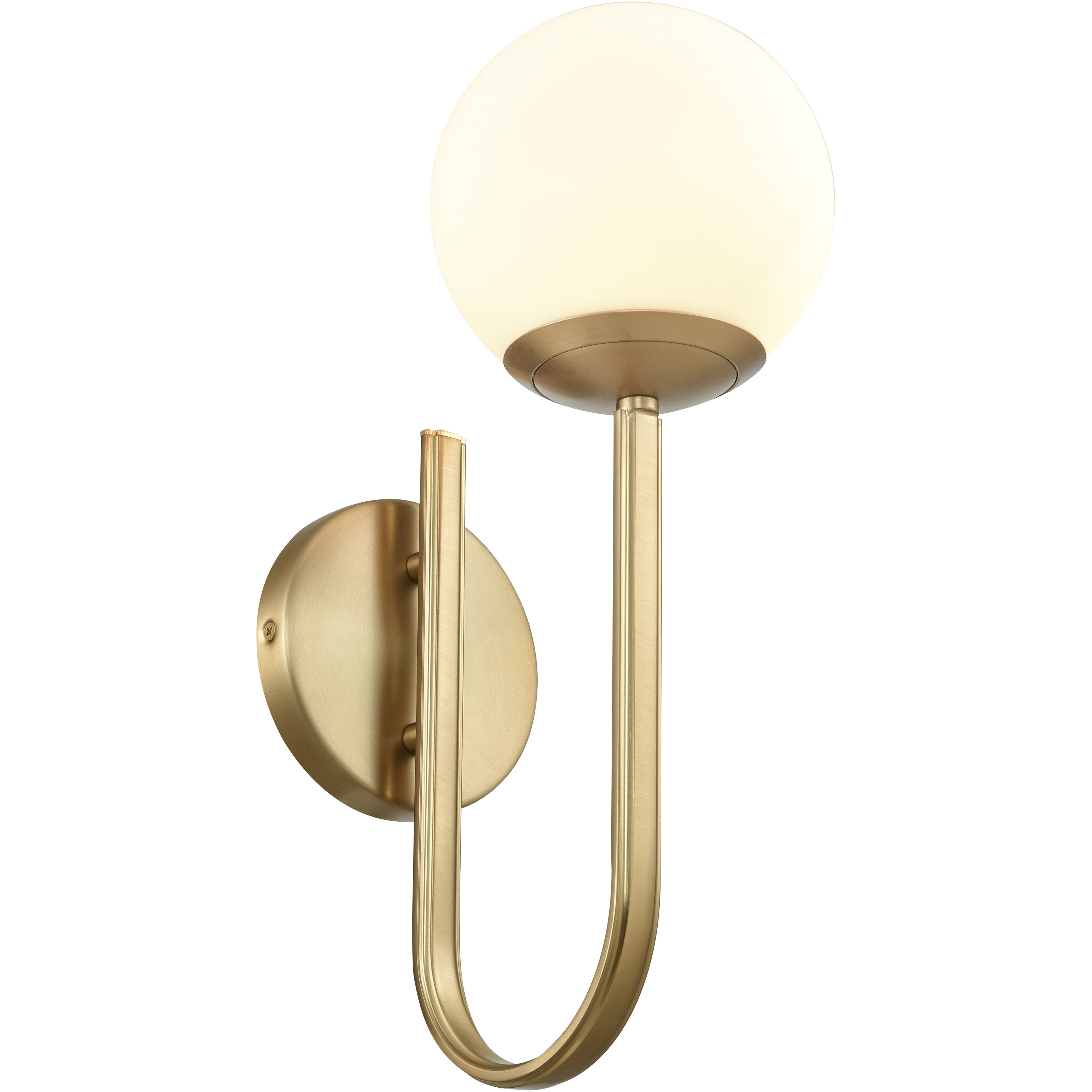 Caroline 1 Light 9 inch Brushed Gold Vanity Light Wall Light