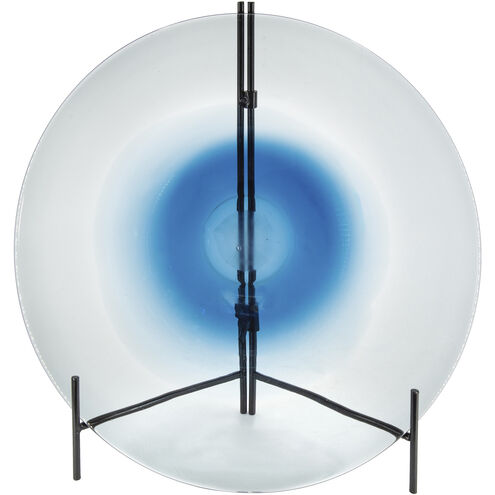 Lourdes 18.1 X 18.1 inch Blue/White Charger Plate