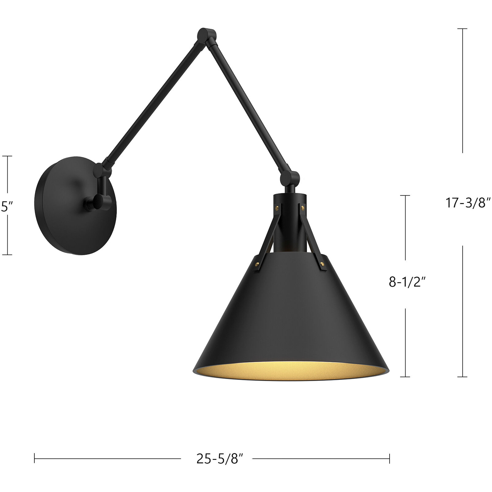 Alora Mood Archer Wall/Ceiling Light Wall Light in Matte Black