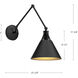 Alora Mood Archer Wall/Ceiling Light Wall Light in Matte Black