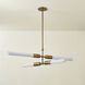 Darby 4 Light 36.75 inch Patina Brass Chandelier Ceiling Light