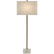 Felix 39.75 inch 100 watt Natural and Antique Brass Table Lamp Portable Light