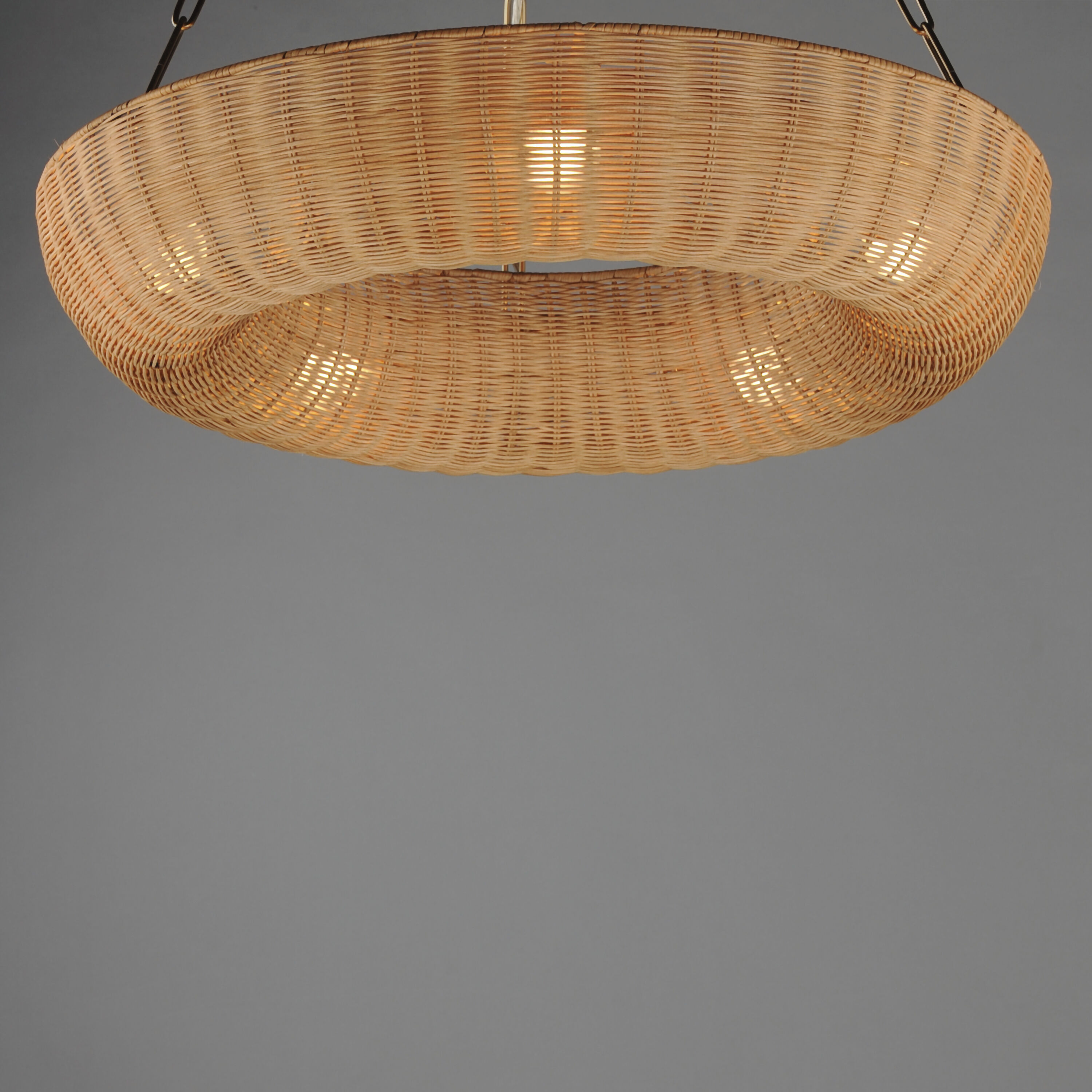 Bower 5 Light 30 inch Natural Aged Brass Ring Pendant Ceiling Light
