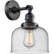 Franklin Restoration Large Bell LED 12 inch Matte Black Sconce Wall Light, Franklin Restoration