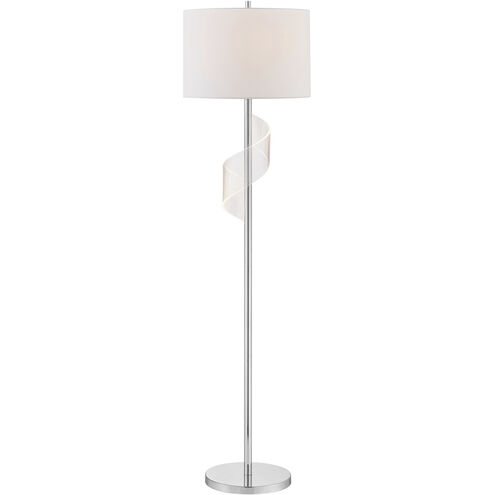 Roetta 60 inch 100.00 watt Nickel Floor Lamp Portable Light
